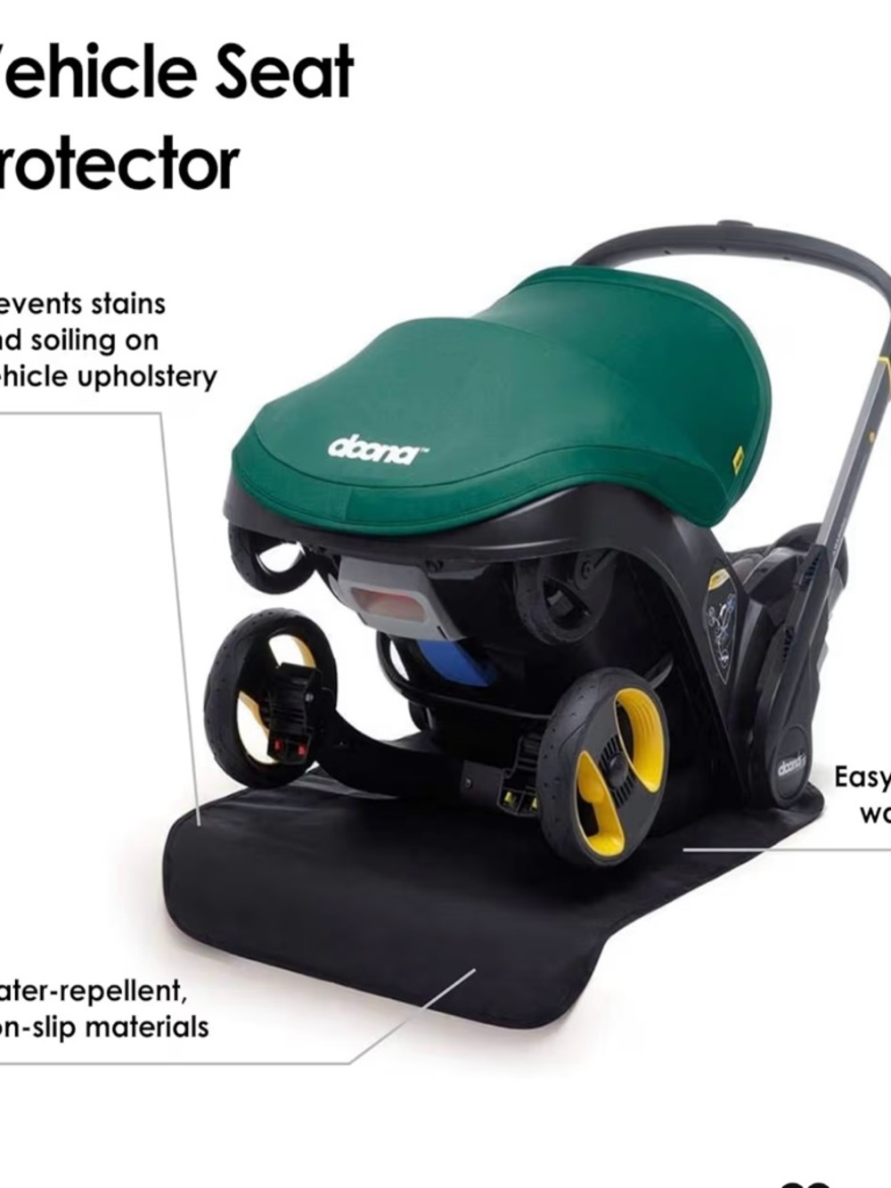 Doona Vehicle Seat Protector - Compatible with Doona Car Seat & Stroller